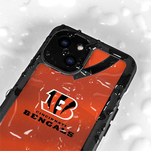 NFL Cincinnati Bengals Team Jersey iPhone 15 Plus Waterproof Case